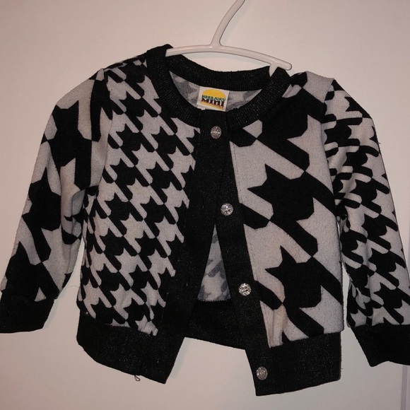 Houndstooth cardigan with matching Mary Jane’s - Picture 2 of 8